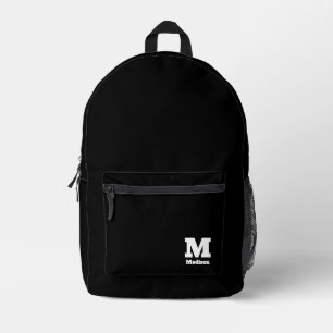 Einfache Bezeichnung der Retro-Monogrammnummer in Bedruckter Rucksack