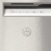 Einfache Bezeichnung des Monogramms für das weiße  Magnet (In Situ (Geschirrspüler))