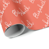 Einfache Bezeichnung eines Skripts Personalisiert Geschenkpapier (Rolleneckpunkt)