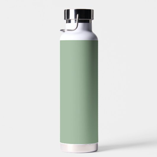 Einfache Bezeichnung Elegante Script Sage Green Mo Trinkflasche (Rechts)