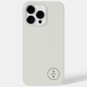 Einfache Bezeichnung für moderne Monogramme Case-Mate iPhone Hülle (Rückseite)