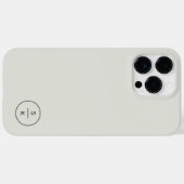 Einfache Bezeichnung für moderne Monogramme Case-Mate iPhone Hülle (Rückseite (Horizontal))