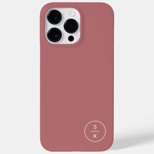 Einfache Bezeichnung für moderne Monogramme Case-Mate iPhone Hülle (Rückseite)