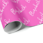 Einfache Bezeichnung für Skripte Personalisiert ro Geschenkpapier (Rolleneckpunkt)