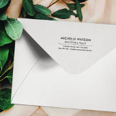 Einfache Bezeichnung und Adresse für das Geschäft Gummistempel