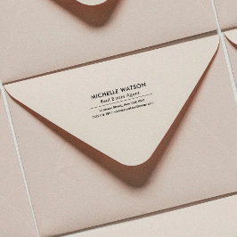 Einfache Bezeichnung und Adresse für das Geschäft  Gummistempel