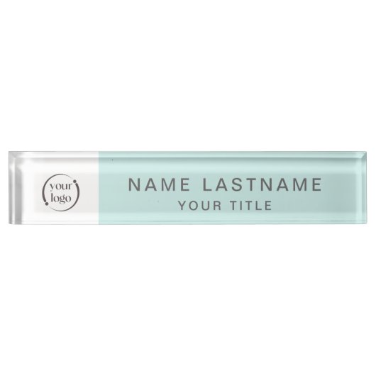 Einfache Bezeichnung und Bezeichnung moderner Logo Namensplakette (Vorderseite)