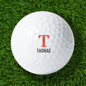 Einfache Bezeichnung und Monogramm Initial Persona Golfball