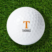 Einfache Bezeichnung und Monogramm Initial Persona Golfball