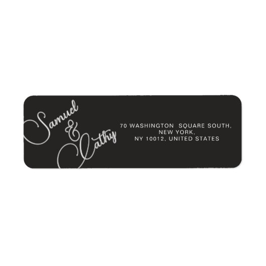 Einfache Bezeichnung und Rücksendeadresse ersetzen (Vorne)