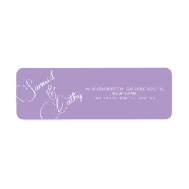 Einfache Bezeichnung und Rücksendeadresse ersetzen