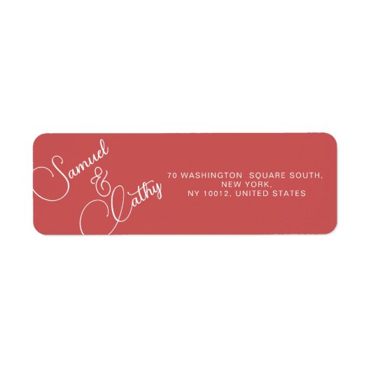 Einfache Bezeichnung und Rücksendeadresse ersetzen (Vorne)