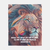 Einfache Bibel verse den Löwen von Juda Fleecedecke (Vorderseite)