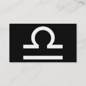 einfache Bibliothek Visitenkarte (Rückseite)