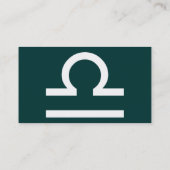 einfache Bibliothek Visitenkarte (Rückseite)