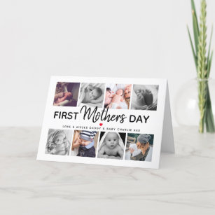 Einfache Bildersammlung der ersten Mutter  Mama Feiertagskarte