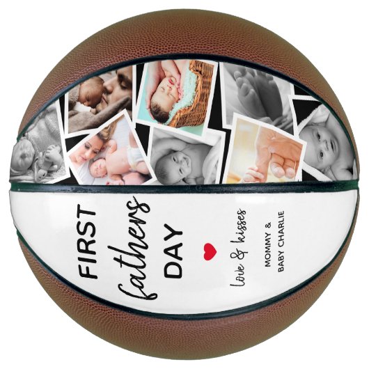 Einfache Bildersammlung des ersten Vaters | Daddy Basketball (Vorderseite)