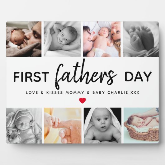 Einfache Bildersammlung des ersten Vaters | Daddy Fotoplatte (Vorderseite)