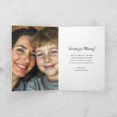 Einfache Bildkollektion der ersten Mutter Karte (Innenseite)