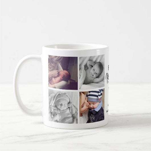 Einfache Bildkollektion der ersten Mutter | Mami Kaffeetasse (Links)