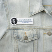 Einfache Bildkompetenz Blau Namensschild (Beispiel)