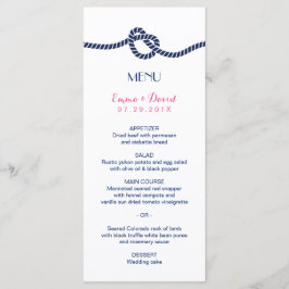 Einfache Bindung des knot-klassischen nautischen H Menükarte