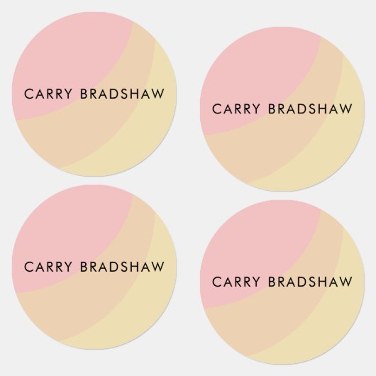 Einfache Bio Formen Sherbet Pastel Etiketten (Gruppe)