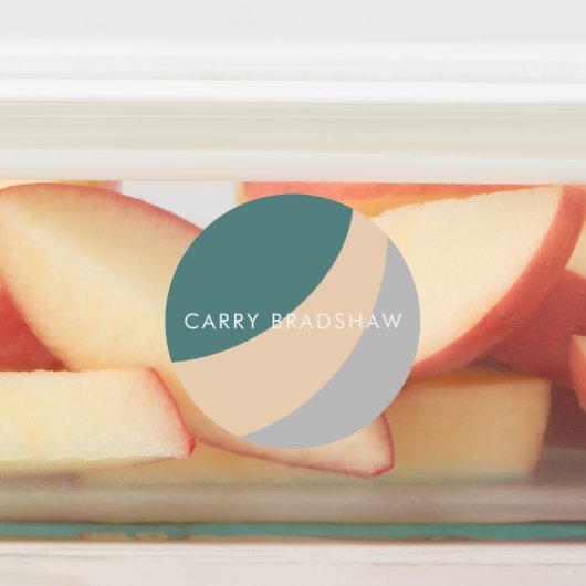 Einfache Bio Formen Sherbet Pastel Labels Etiketten (Befestigt)