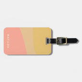 Einfache Bio Formen Sherbet Pastel Personalisiert Gepäckanhänger (Vorderseite horizontal)