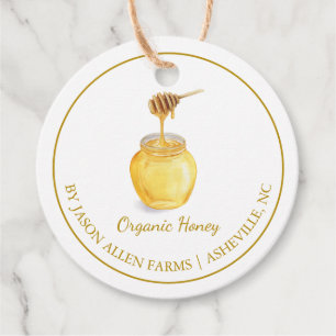 Einfache Bio Honey Hang Tag Geschenkanhänger