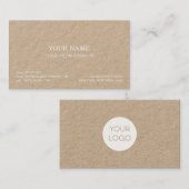 Einfache Bio Papierausschaukarte Visitenkarte (Vorne/Hinten)