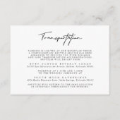 Einfache Black and White Wedding Karte (Vorderseite)