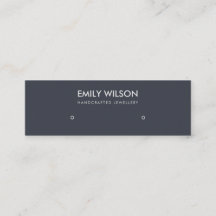 EINFACHE BLACK BLUE KRAFT STUDIE EARRING DISPLAY L