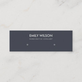EINFACHE BLACK BLUE KRAFT STUDIE EARRING DISPLAY L MINI VISITENKARTE