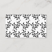 Einfache Black Calligraphy Wedding Website Card Begleitkarte (Rückseite)