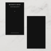 Einfache Black Earring Price-Tag Visitenkarte (Vorne/Hinten)