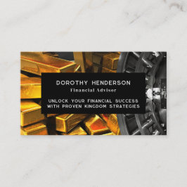 Einfache Black Financial Advisor Foto Business Car Visitenkarte