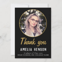 Einfache Black Graduate Foto Abschluss