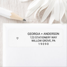 Einfache Black Heart Wedding