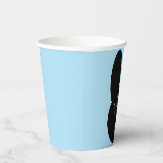 Einfache Black Rabbit-Babydusche Begrüßung Pappbecher (Rechts)