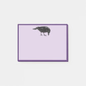 Einfache Black Raven Notes Post-it Klebezettel (Vorderseite)