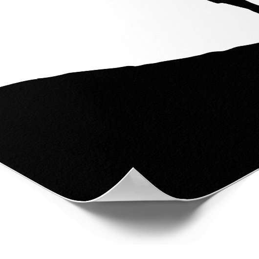 Einfache Black Rock Climbing-Silhouette Poster (Ecke)