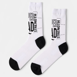 Einfache Black Super Vater Kid's Socks Socken