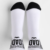 Einfache Black Super Vater Kid's Socks Socken (Oben)