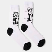 Einfache Black Super Vater Kid's Socks Socken (Rechts)