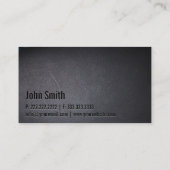 Einfache Black Swim Instructor Business Card Visitenkarte (Rückseite)