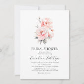 Einfache Bläschen Blush Pink BRAUTPARTY Einladung (Vorderseite)
