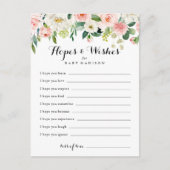 Einfache BläsernBaby-Duschkarte Postkarte (Vorderseite)