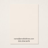 Einfache, blass-Off-White-Ohrring-Display-Karten (Rückseite)