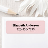 Einfache, blass rosa und schwarzer Name, Fett- und (Insitu)